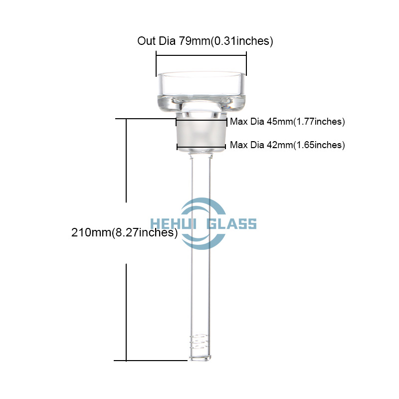 45mm dika malsupren tigo grandeco