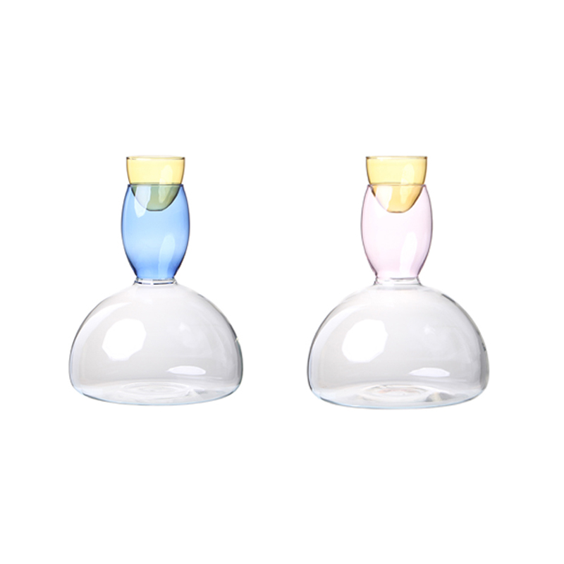 Visoka borosilikatna kreativna bombona u boji ručno rađeni dekanter za šampanjac Prilagodite (1)