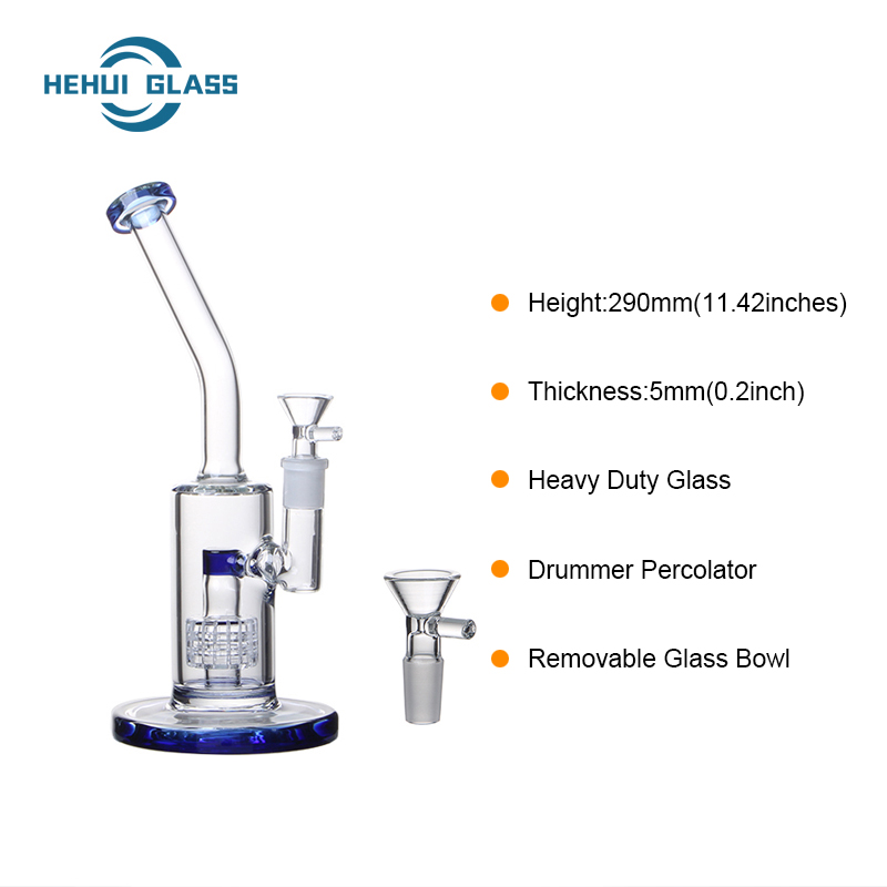 Glasbong mit Schlagzeug-Perkolator