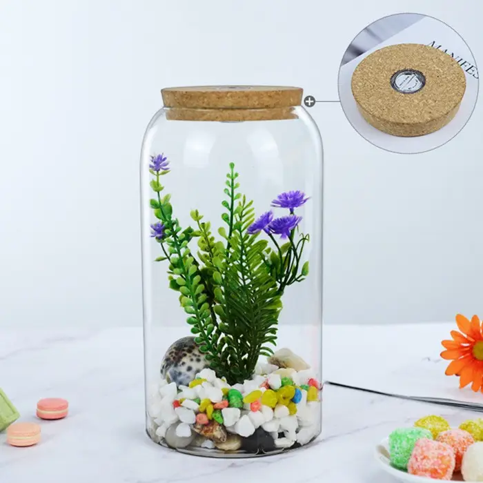 kleine glazen potten voor planten