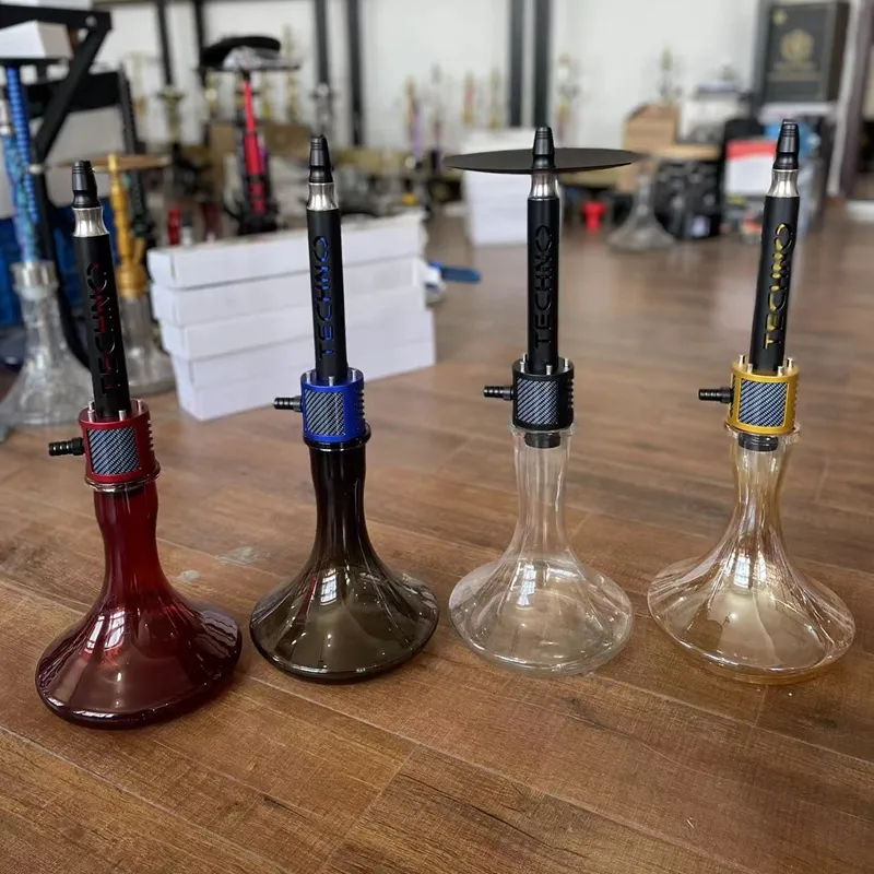 Nýtt Techno Shisha vatnspípa Heildsölu sérsniðið Union vatnspípa sett Big Smoke Shisha með Crystal vaso (1)