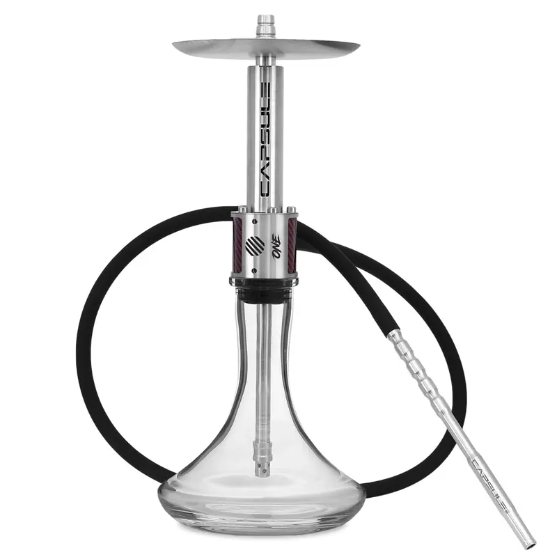 Шинэ Techno Shisha Hookah бөөний захиалгат нэгдсэн дэгээний иж бүрдэл болор васотой том утаатай шиша (1)