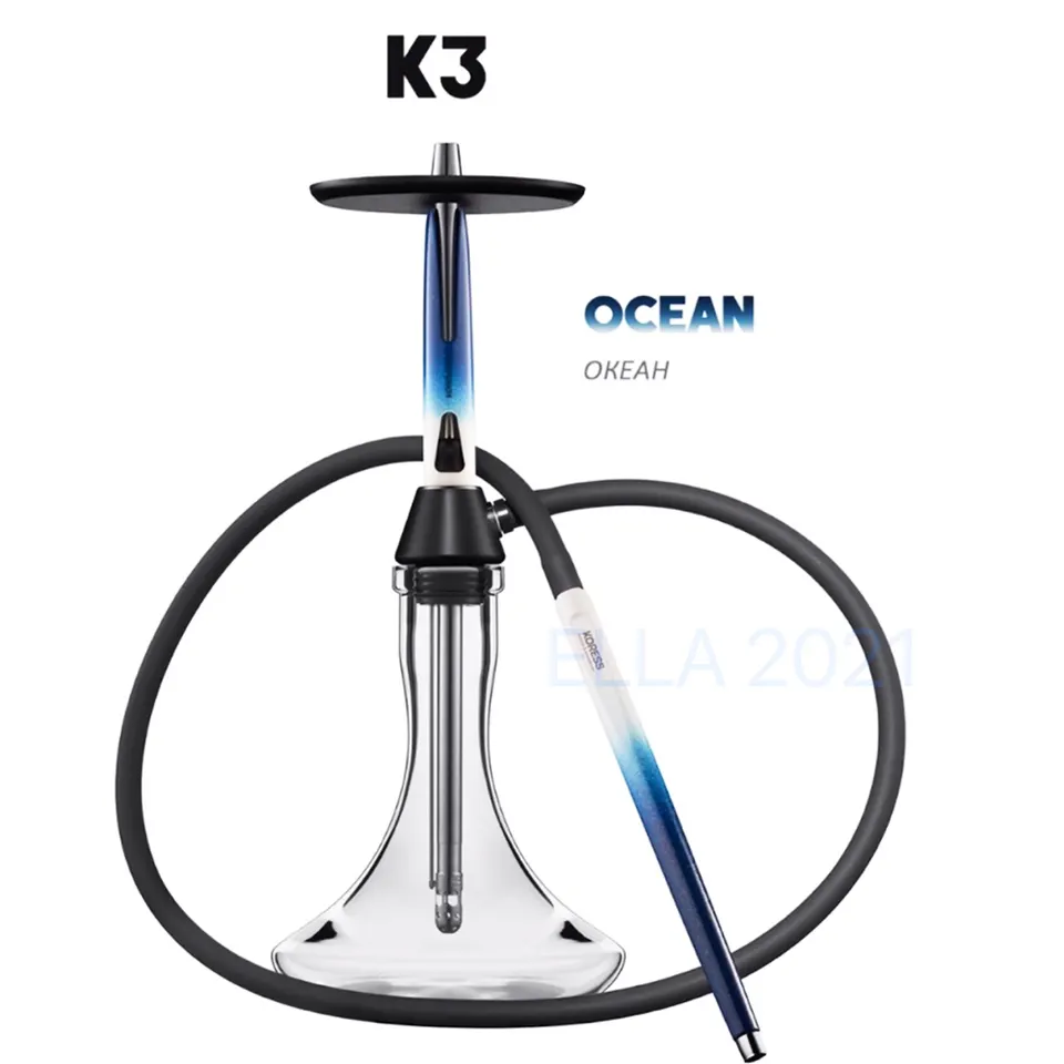 Stainless Steel Shisha-Hookah Russian Chicha Stem Complet Set Sisha Tabak Kopf German Glass Large Size Shisha Hookah (6)