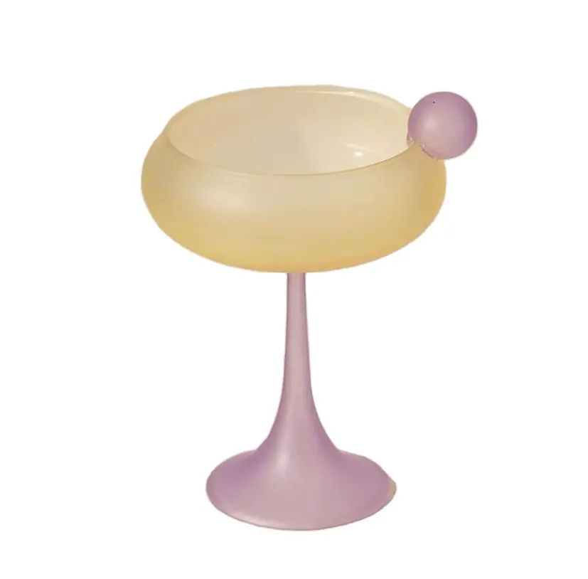 Оптова індивідуальна домашня скляна посуд Мохіто Декоративна Велика унікальна склянка для коктейлю Мартіні (1)