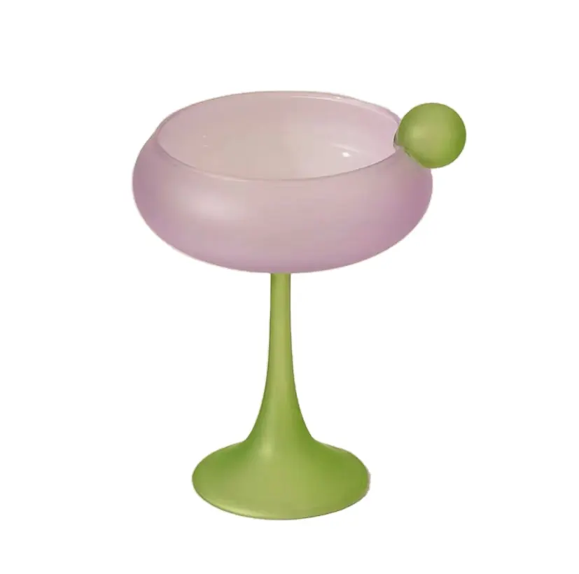 Verrerie personnalisée en gros pour la maison, Mojito décoratif, grand verre à Cocktail Martini à boire Unique (2)