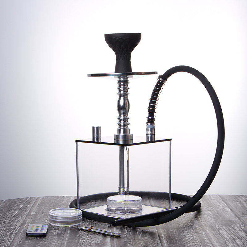 cube acrylic hookah cixare