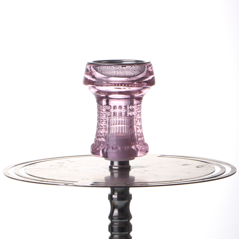 mangkok kaca hookah pink