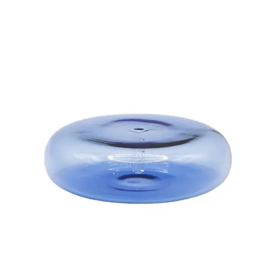 Custom Blown Home Decorative Heat Resistant Colored Hollow Glass Pebble Incense Stick Holder (2)