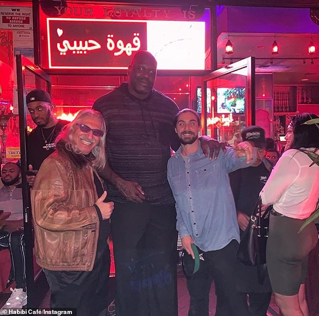 Shaquille O'Neal pictured at Habibi Cafe