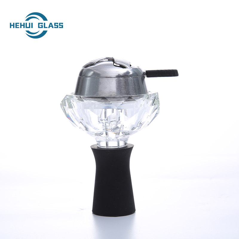 hehui glass heat management device siliver with bowl