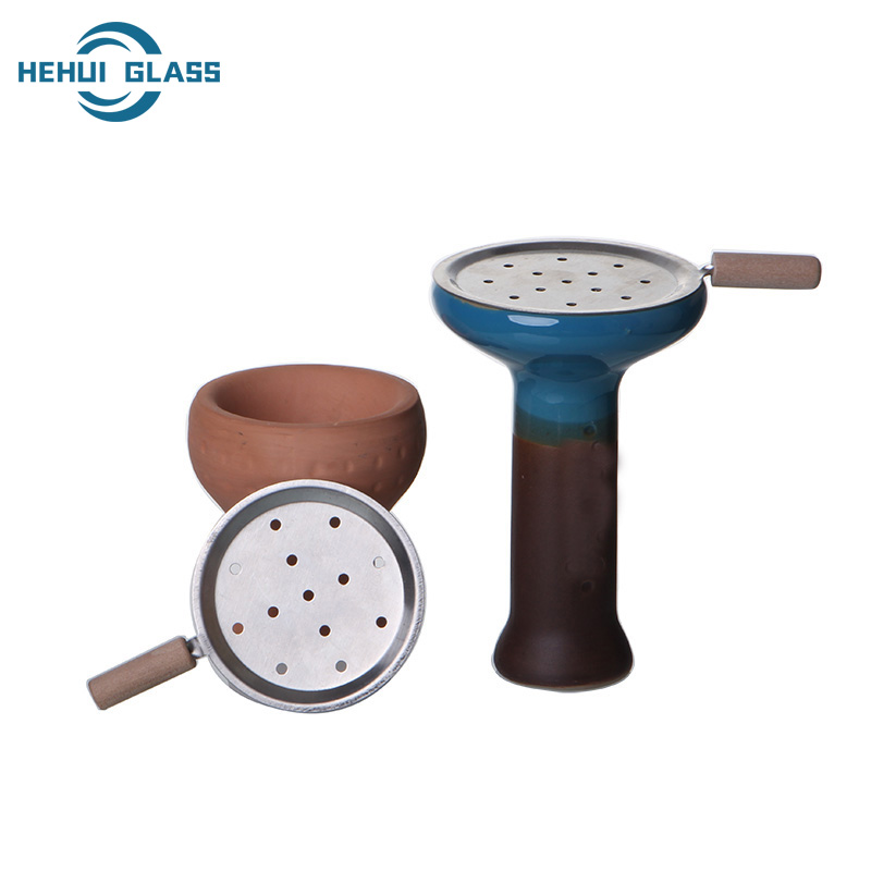 hehui glass metal charcoal holder 31