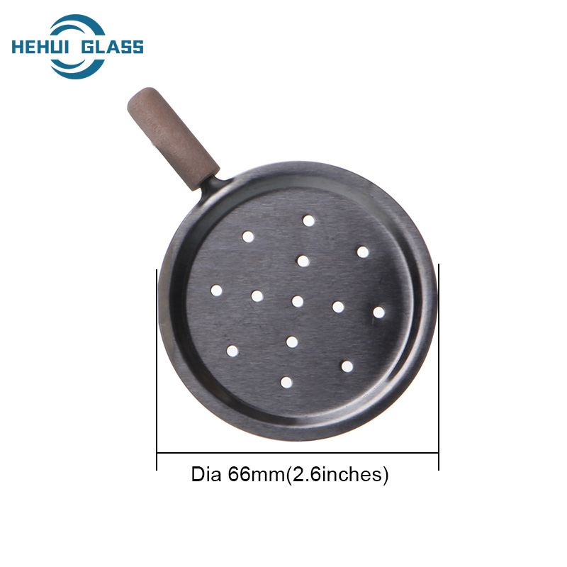 hehui glass metal charcoal holder small  size