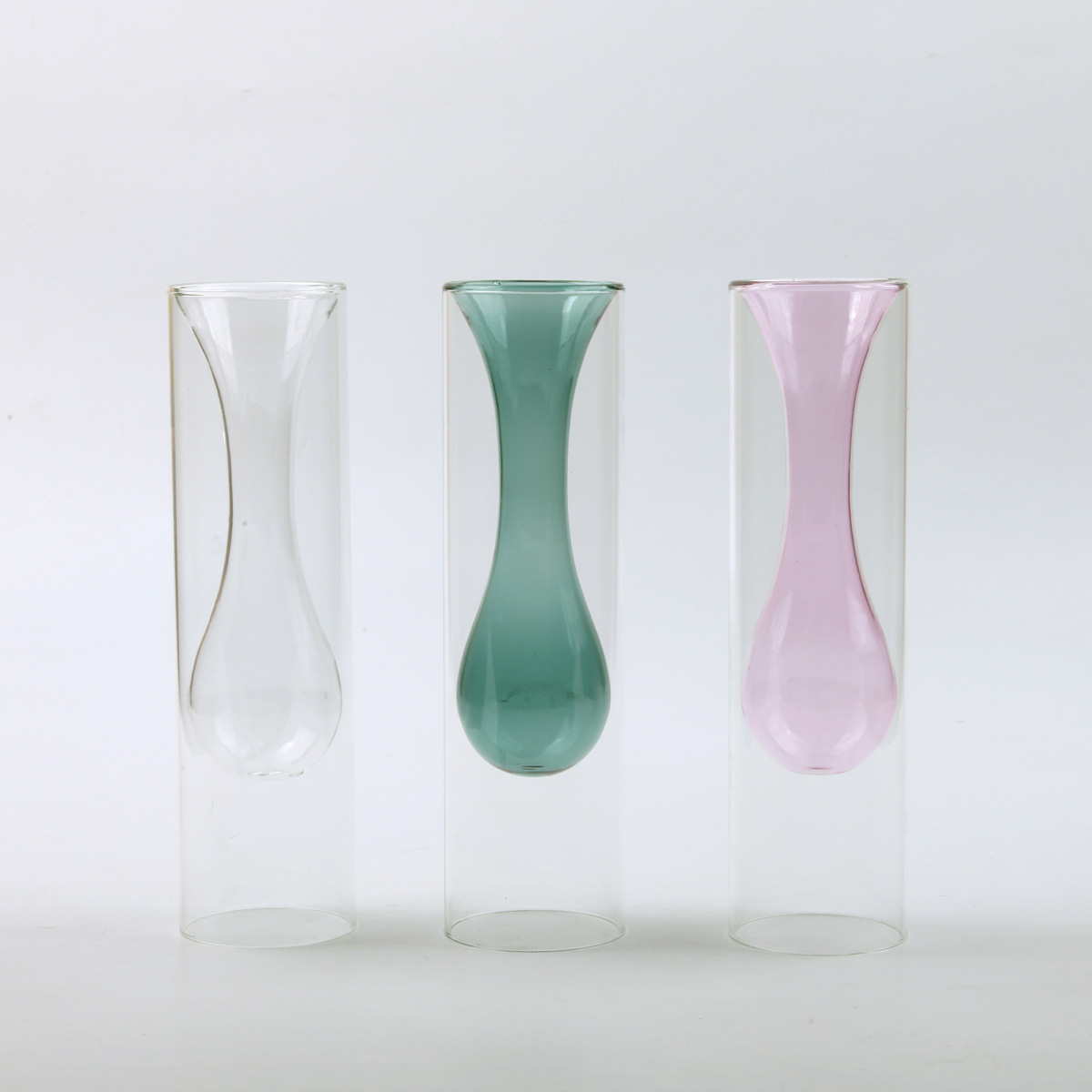 water drop color glass vase